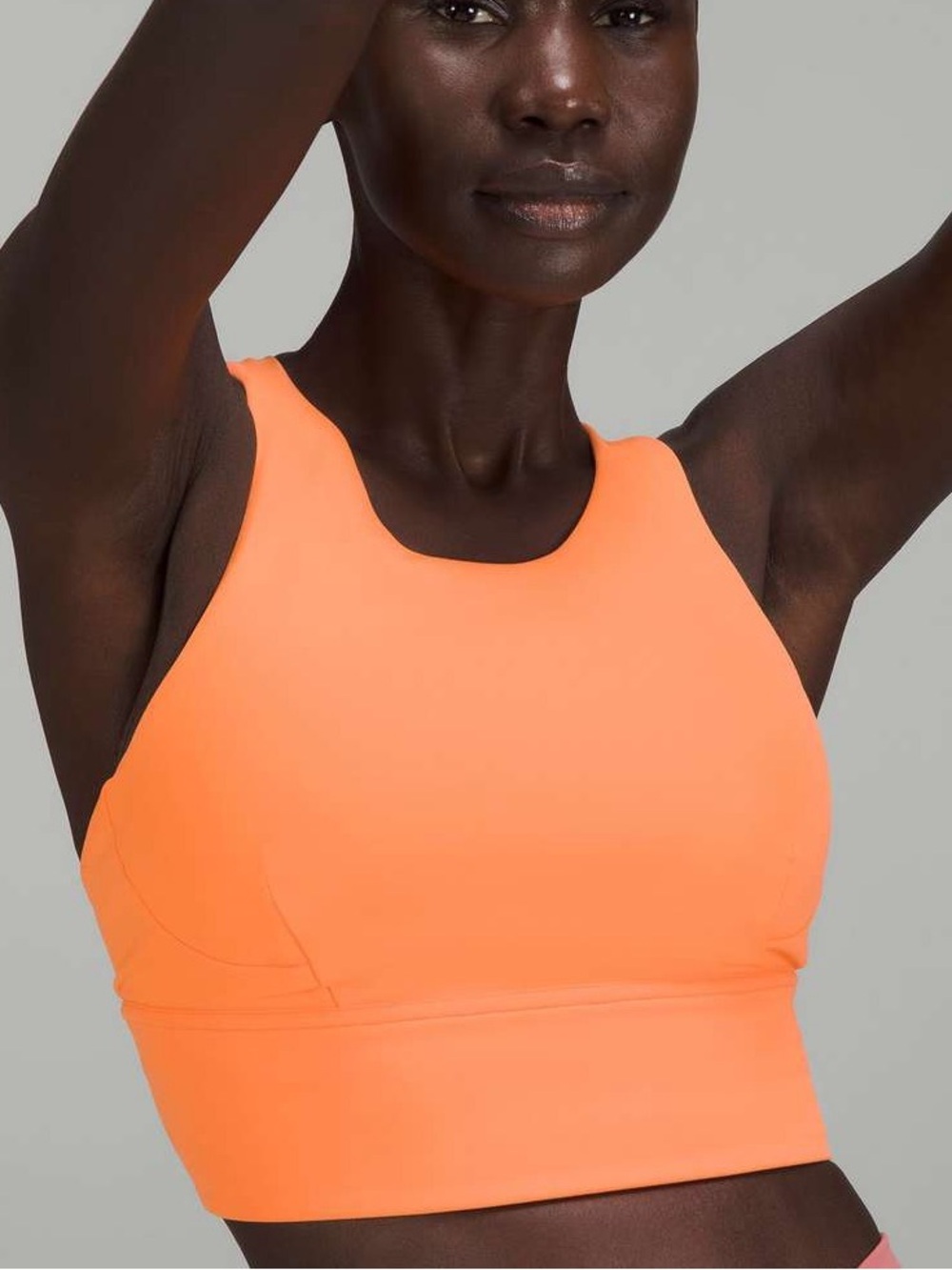 NWT Lululemon Wunder Train Longline Bra Fade in
Orange Frappe SZ 10